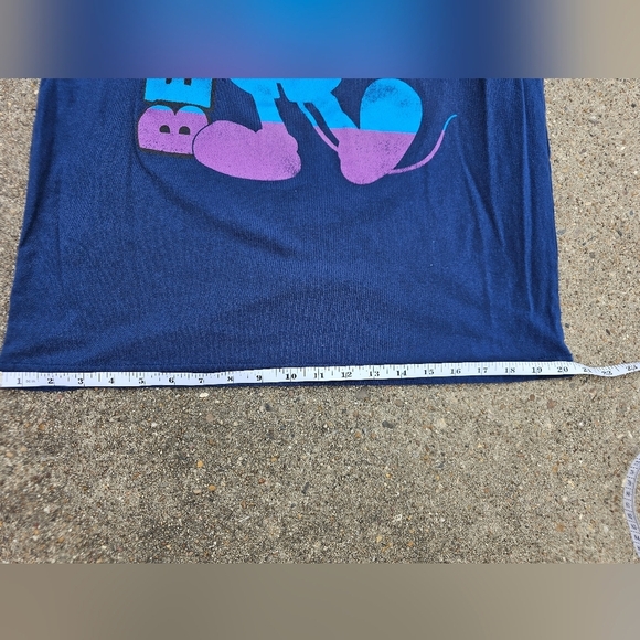 Disney Pride Mickey Mouse Rainbow Blue T-Shirt Size M - Picture 2 of 4